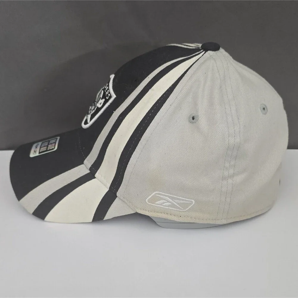 Reebok Oakland Raiders NFL Black/Beige Hat Cap One Size Officially Licensed
